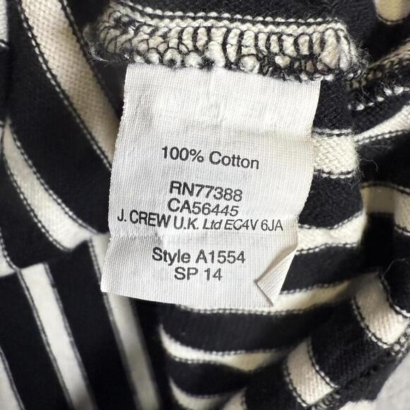 Madewell Black & White Stripe Short Sleeve Knit Top W/Pockets Size Small - Picture 5 of 7